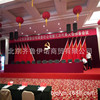 new pattern Wedding celebration Jinsirong background Chinese style wedding stage scene Curtain Electric perform Curtain Manufactor customized