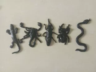 Липкие чёрные насекомые для розыгрышей на Хэллоуин