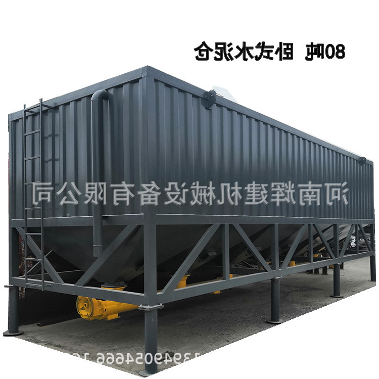Selling 100T Horizontal cement silo move Mixing Station horizontal cement Environmentally friendly cement
