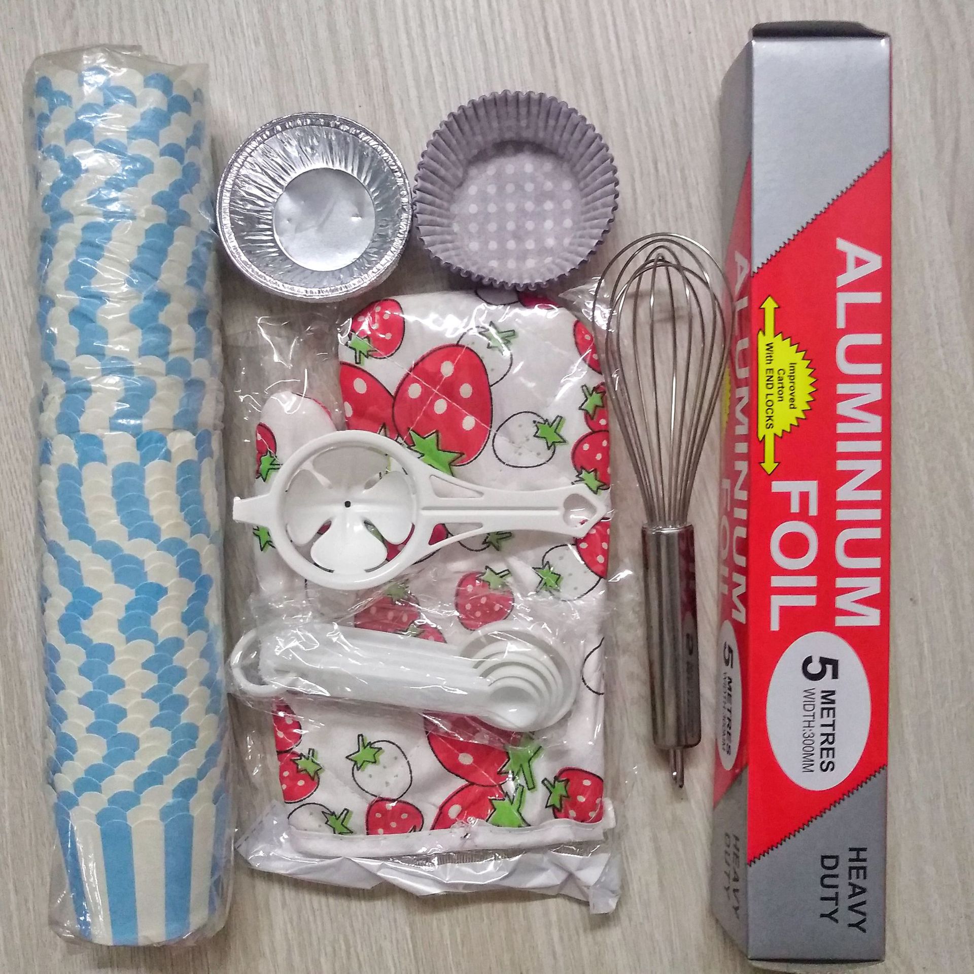 Baking Tools diy originality suit Whisk paper cup tinfoil Egg white separator Measuring spoon Paper tray glove