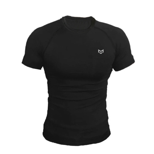 Muscle fitness clothing short-sleeved T quick-drying fitness clothing running training elastic quick-drying tights men's sports T-shirt summer