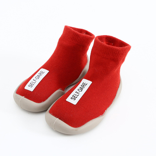  Autumn New Product Baby Floor Socks and Shoes Cloth Label Children's Socks and Shoes Breathable Soft Sole Indoor Shoes Kindergarten
