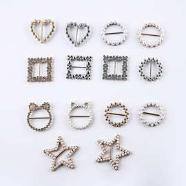 批发T恤衣角打扣结 百搭两用丝巾扣日字扣 衬衫环扣风衣大衣腰扣