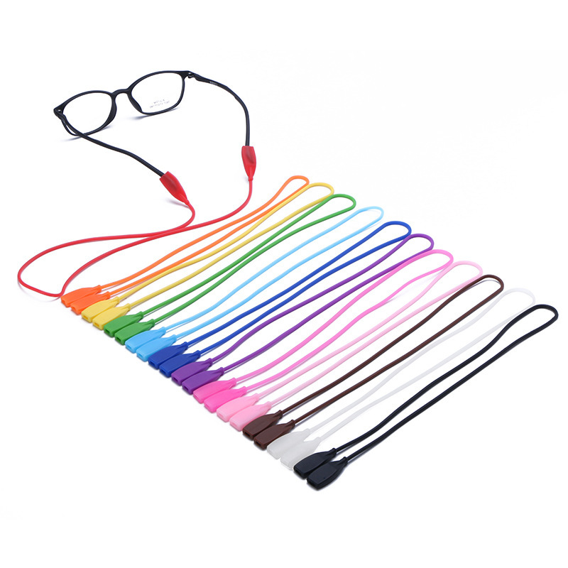 Silicone Glasses Rope Sports Glasses Fixed Anti-slip Cover Anti-drop Strap Rope Children's Sports Running Glasses Anti-drop