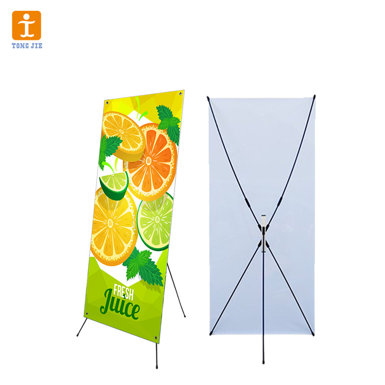 厂家直供x展架韩式加重铁质金属架子60x160 PP广告海报展示架