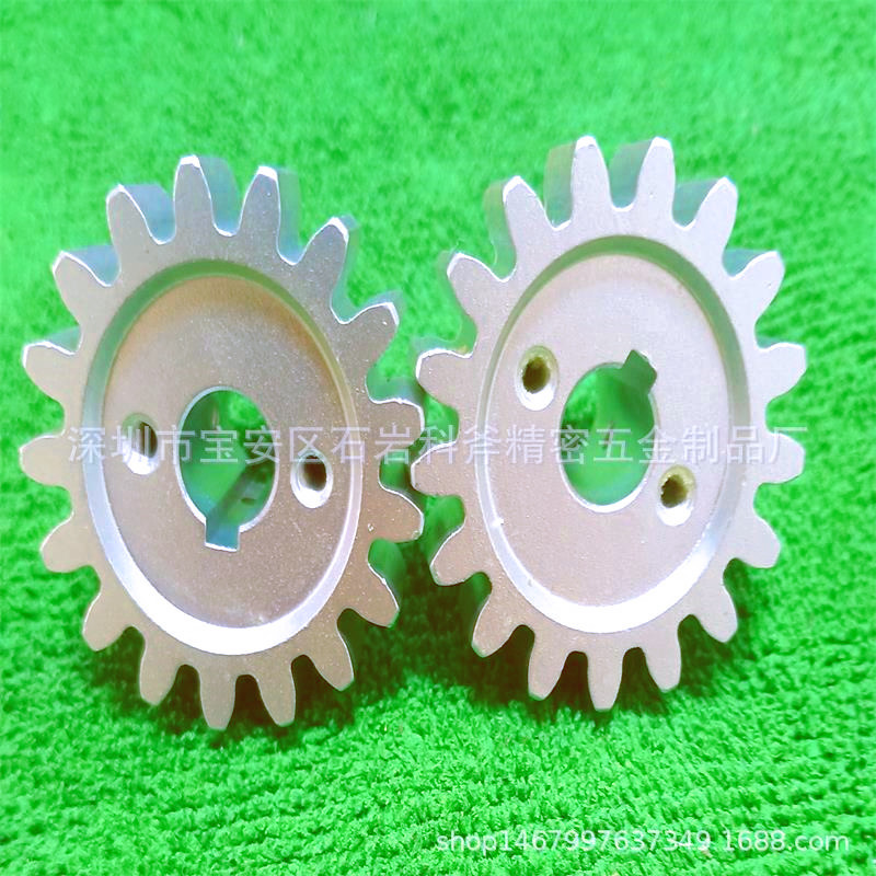 批发滚筒齿轮  铝质 2模齿轮 24齿轮带键槽