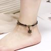 Retro black woven ankle bracelet suitable for men and women for beloved, Mori, internet celebrity