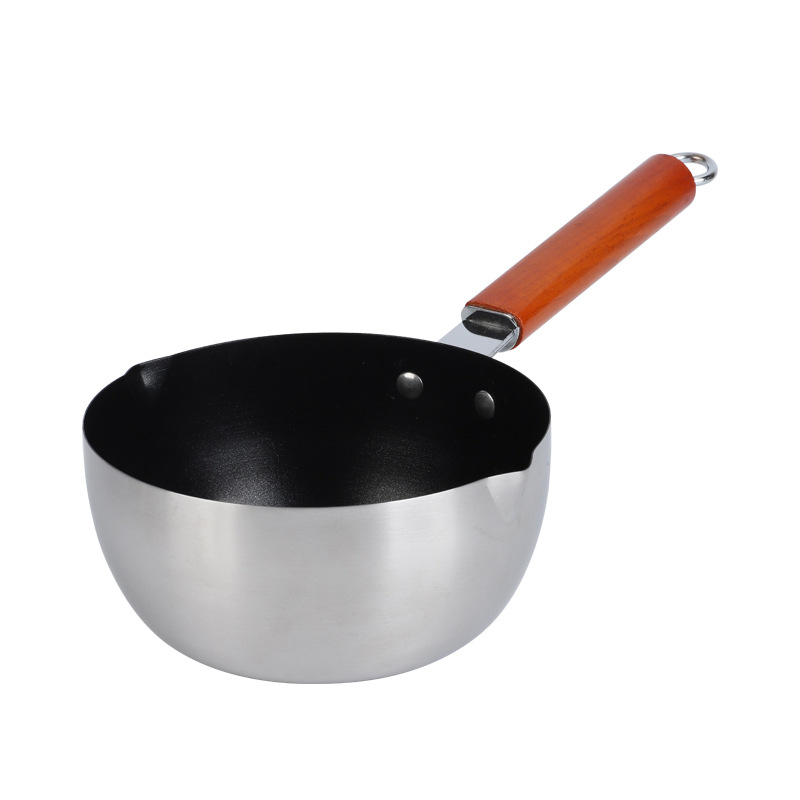 Cazo para leche antiadherente de acero inoxidable estilo japonés_voghion.com