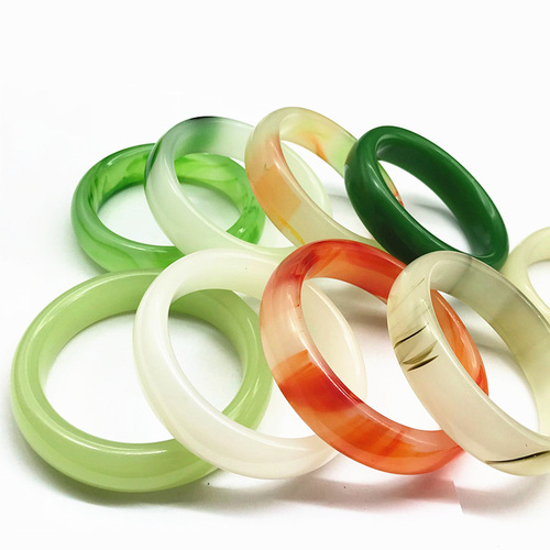 Hot sale wholesale jadeite bracelets, widened imitation jadeite jade bangles, 10 yuan pattern jade bracelets as gifts