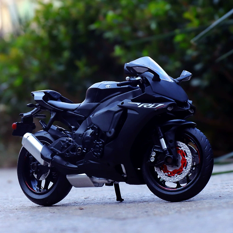 Yamaha, металлическая реалистичная модель автомобиля, гоночная машина, масштаб 1:12