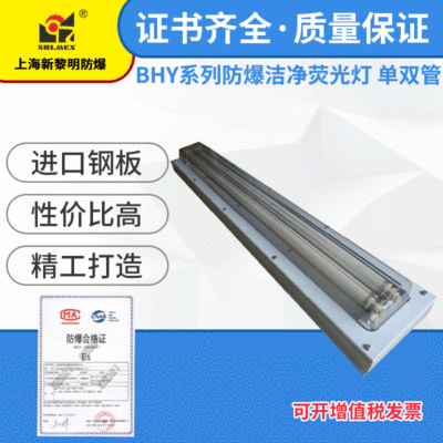 上海新黎明BHY-2 40W防爆洁净荧光灯 双管洁净车间防爆灯 明装|ms