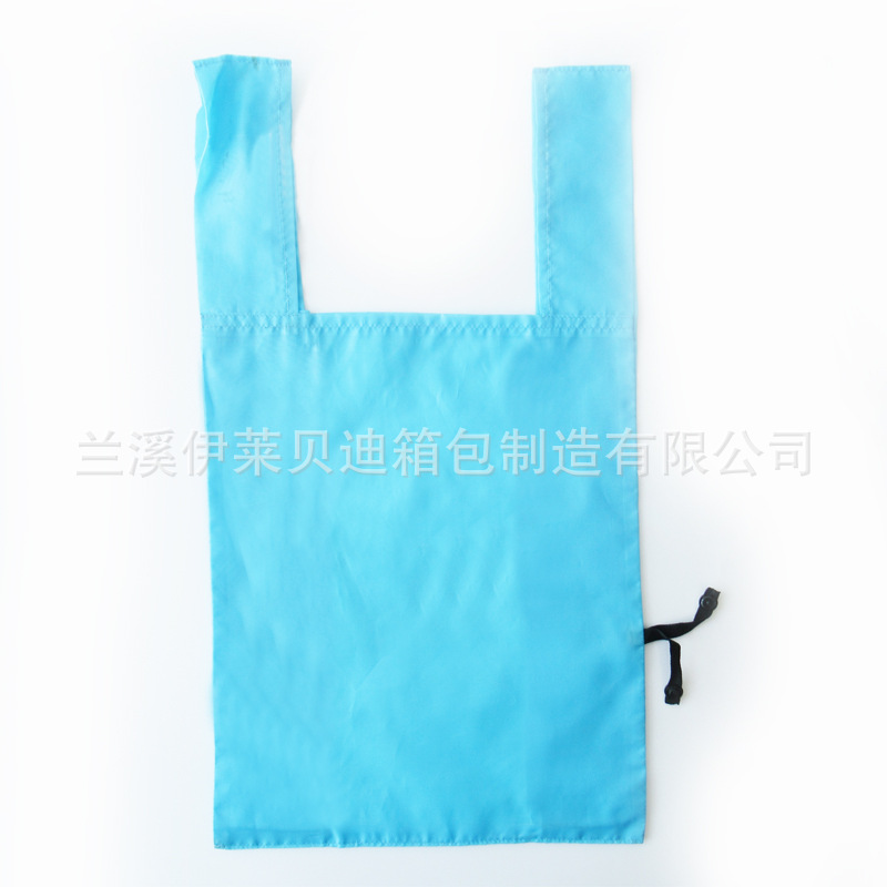 折叠购物袋 皮筋袋 春卷袋 背心袋 环保袋超市收纳袋定制印logo