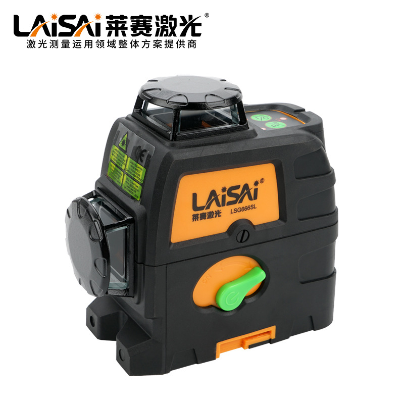 莱赛12线蓝绿光贴墙仪莱塞水平仪高精度墙地仪LSG666SL墙地红外线