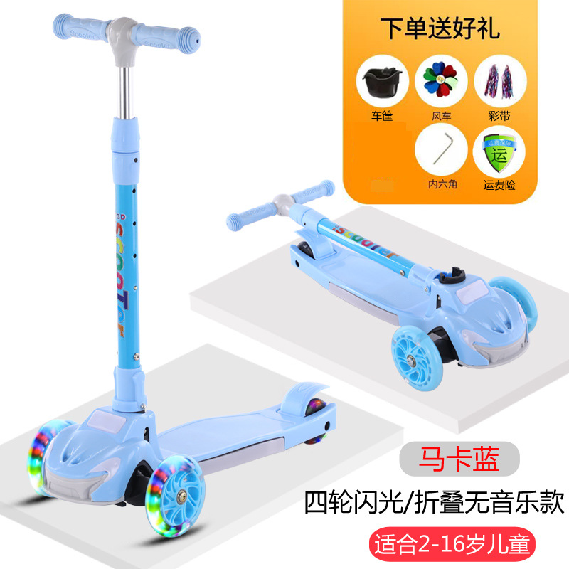 Patinete para niños de 2 a 14 años, tres o cuatro ruedas, diseño graffiti Swiss Flash, venta directa de fábrica.