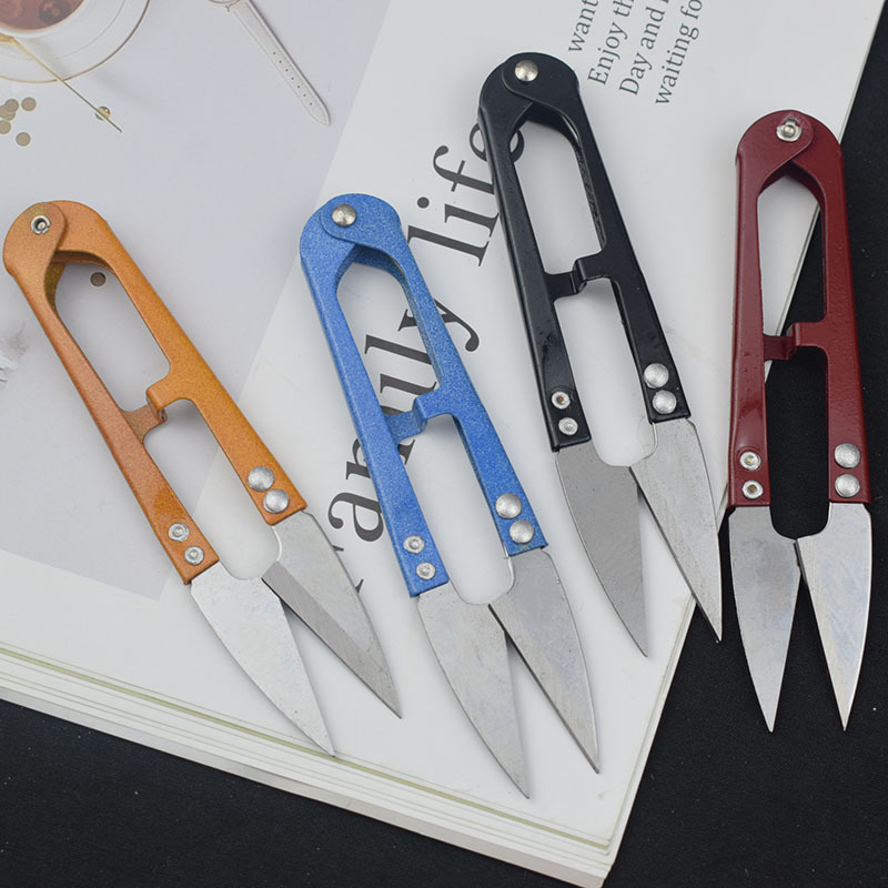 不锈钢U型修线剪 居家纱剪 十字绣剪刀 厂家批发线头小剪刀T