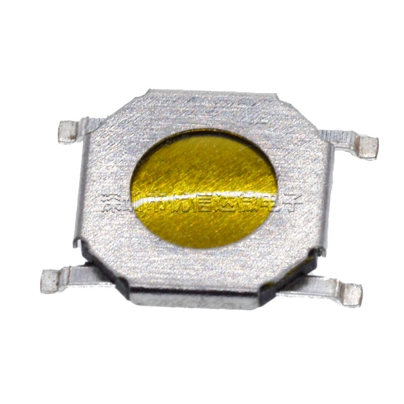 轻触开关4*4*1.0MM 薄膜开关 按键四脚贴片 锅仔片按钮 5.2X5.2MM