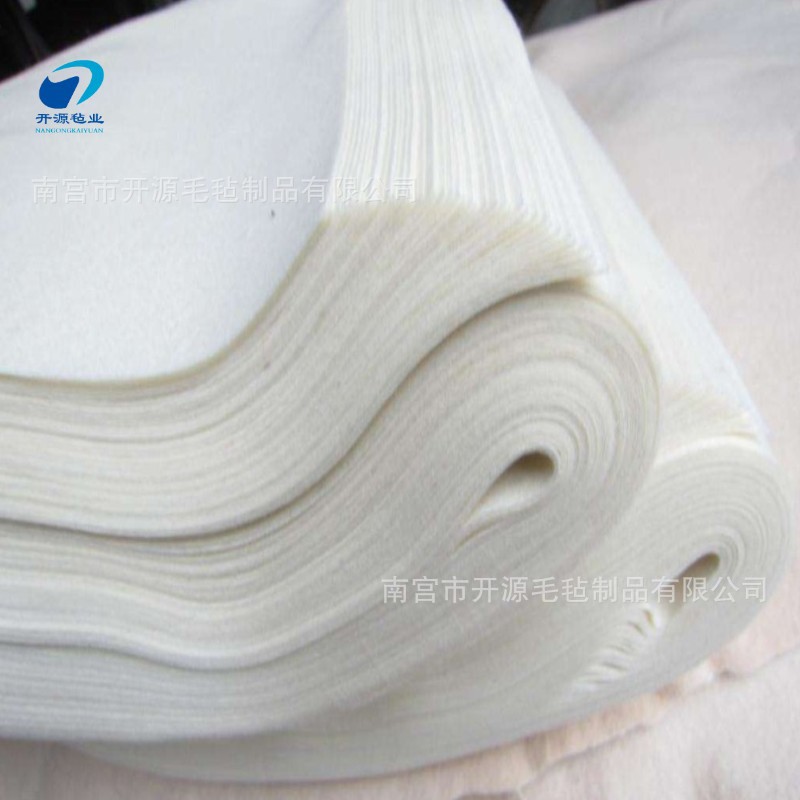 廠家直銷特級純進口澳毛細白羊毛氈工業防震密封鏡面抛光玻璃磨平