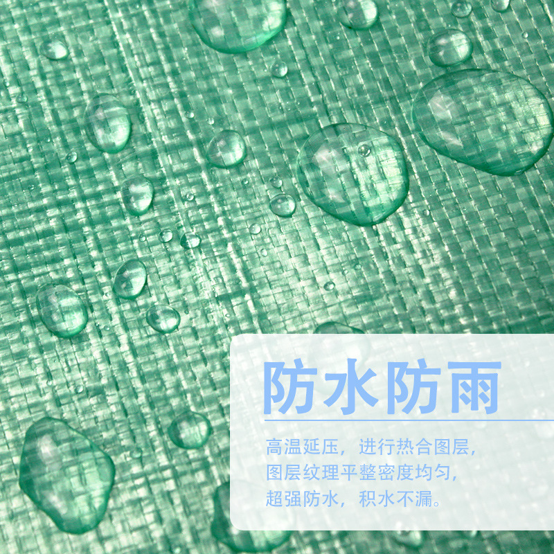 源头厂家180型号防水布PE聚乙烯双绿带扣眼双模防雨篷布