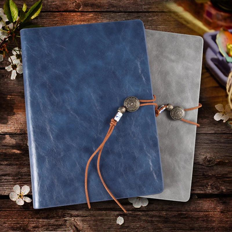 记事本厂家 定制 活页记事本 复古风 商务皮革PU记事本笔记本定做