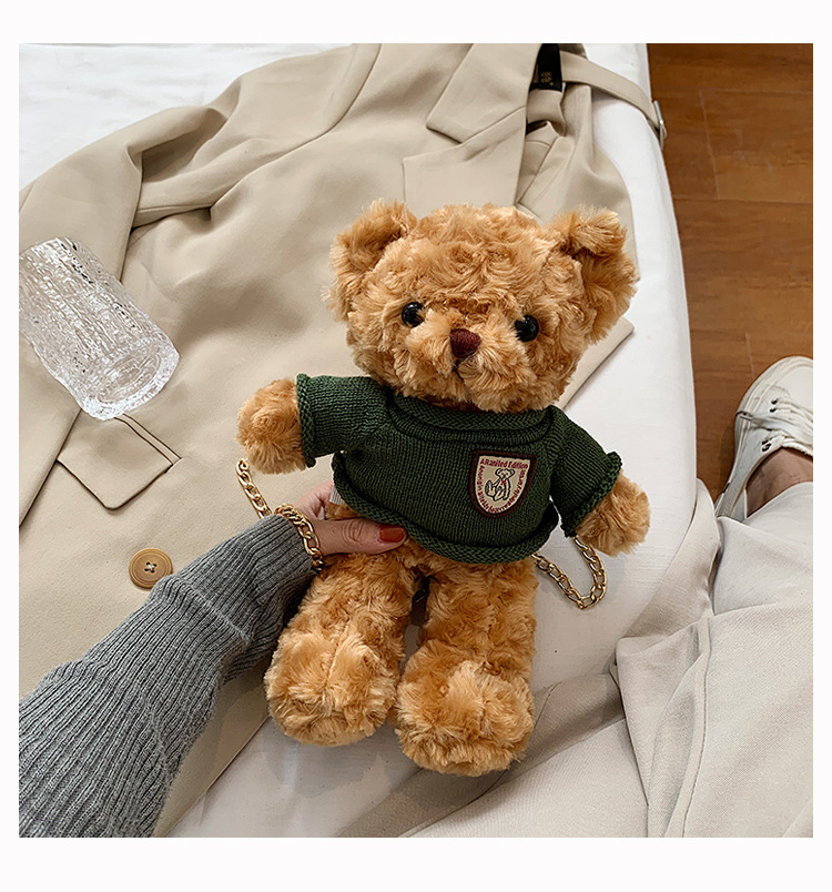 Korea Cute  New Bear Doll Chain Bag display picture 2