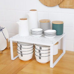 Factory Wholesale Kitchen Shelf Spice Rack Single Layer Stand Plate Rack Carbon Steel Tabletop Multifunctional St stackable