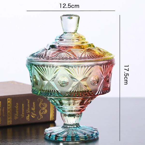 European -style luxury crystal glass sugar tank storage jewelry…
