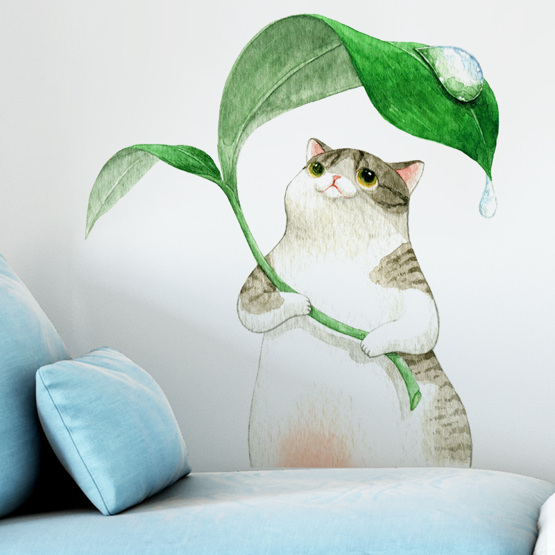 New Cartoon Hiding Cat Wall Stickers display picture 4