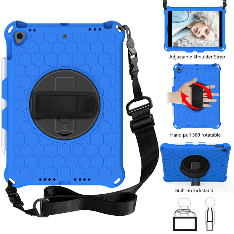 Suitable for iPad10.2 children's anti-fall protective sleeve S6 lite10.4 bee fire wheel bracket shell Pro10.5