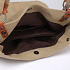 Fashionable handheld one-shoulder bag for leisure, capacious purse, shopping bag, Korean style