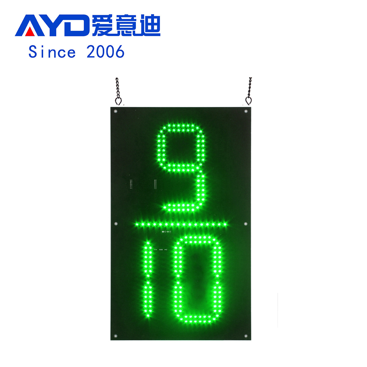 10-inch yellow 9/10 digital board module, high-brightness LED digital display, LED oil price display accessories 2