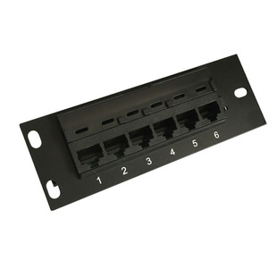 6-port CATegory 5e Network Patch Panel CAT5ERJ45 Interface Socket Module Engineering-grade Inspection Can Be Customized OEM
