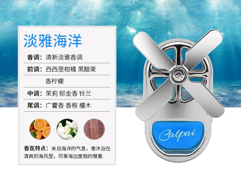 Car Interior Accessories Air Vent Perfume Aromatherapy Odor Removal Four-Leaf Windmill Air Conditioner Outlet Freshener Odor Eliminator