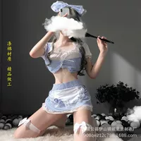 Сексуальное нижнее белье от, кружевной униформа, бюстгальтер-топ, косплей