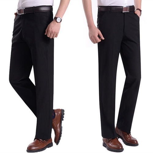 Spring and autumn medium thick men's western pants, men's suit pants, men's middle and old men's loose casual pants, men's autumn pants, men's pants