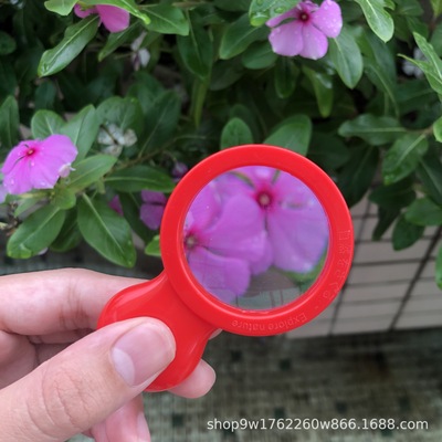 pupil Scientific experiments hold Mini magnifier kindergarten primary school outdoors Scientific experiments explore Toys