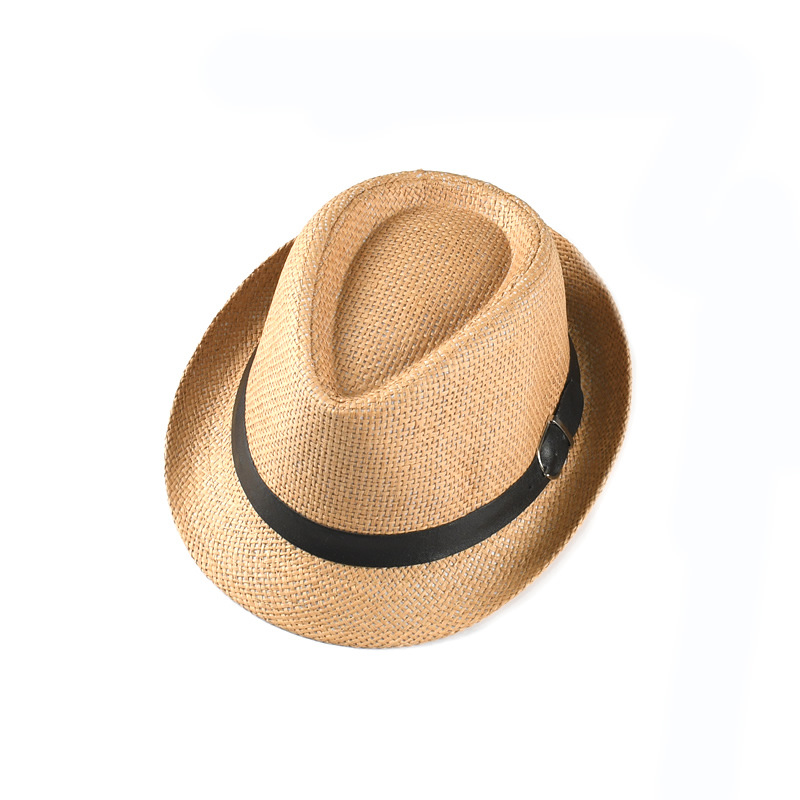 Children Unisex Fashion Solid Color Patchwork Straw Hat display picture 12