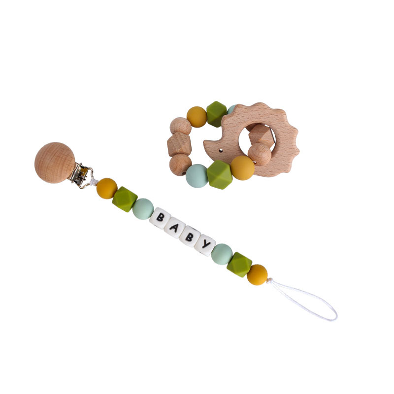 Nuevo bebé DIY creativo chupete cadena nombre personalizado haya Mickey animal de dibujos animados juguete mordedor chupete cadena