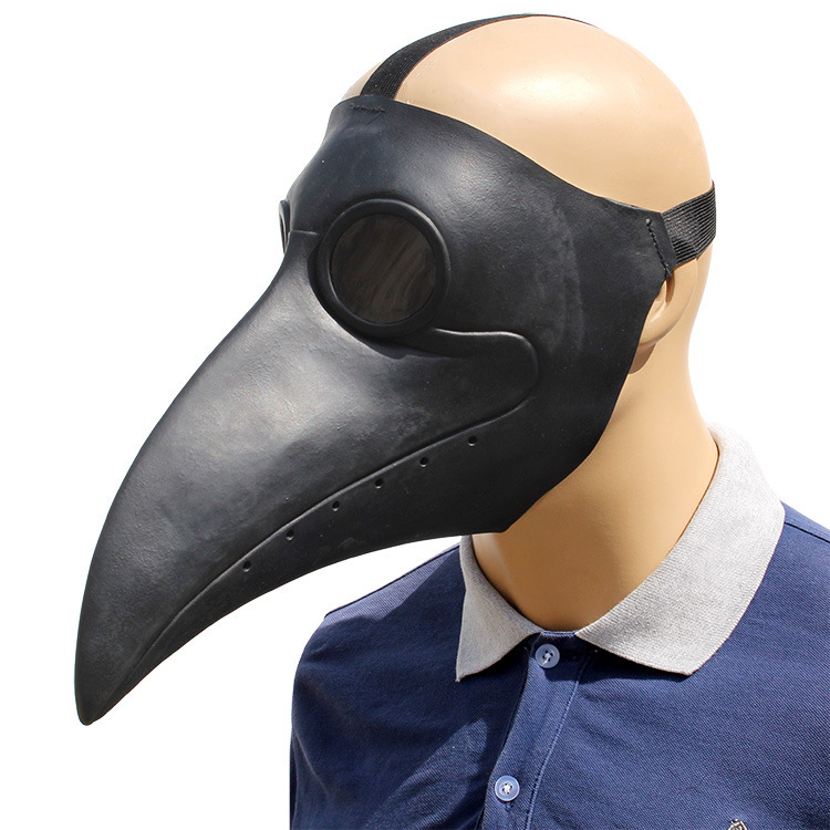 Cross -Bordder Product Halloween Plague Bird Bucks Доктор во время латексной маски для головы, Medico Della Peste