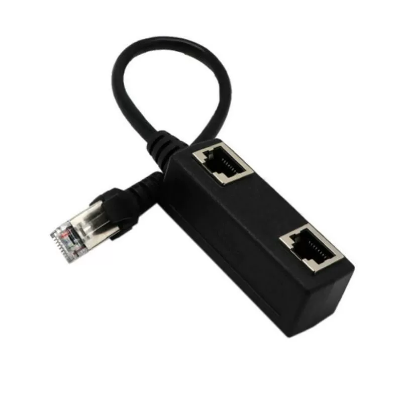 Удлинительная линия RJ45 одна точка два сетевой кабель соединение кабель подключение один мужской 2 родительская сеть кабеля