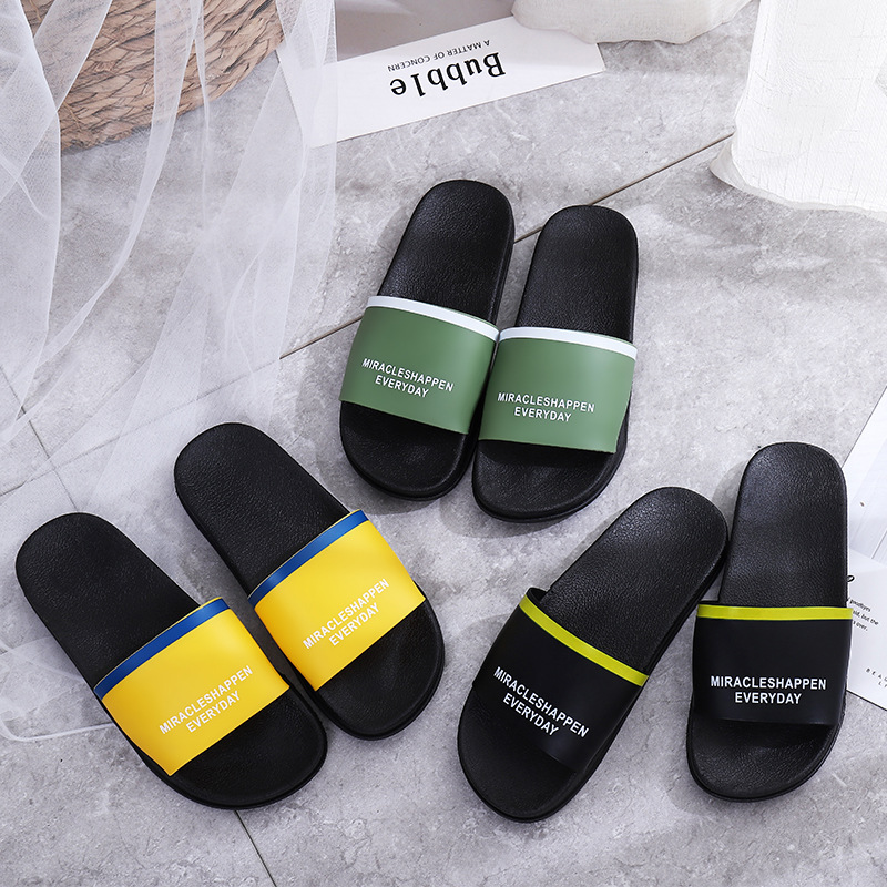 2020夏季虾皮爆款flat shoes学生flip flops slippers女一字拖鞋|ru