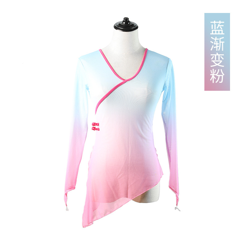 Chino clásico práctica ropa gasa Ropa Étnica danza cuerpo rima superior ballet danza maestra cuerpo Yoga malla verano
