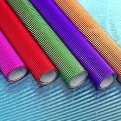 Colorful metal corrugated paper kindergarten children's handicraft model paper template material DIY art paper wave paper