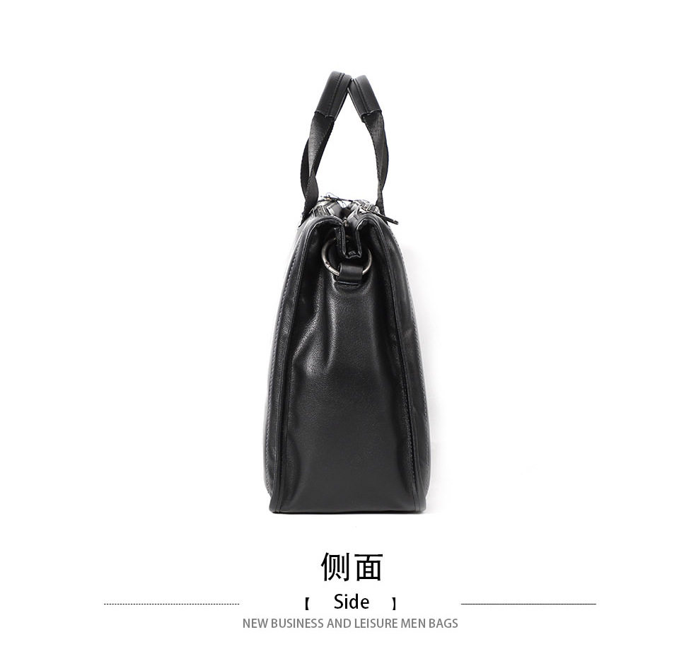 Túi xách tay nam da thật dệt da bò mềm, cặp đeo chéo một vai công sở 42×28,5×14 cm — Dệt da bò cỡ nhỏ, Dây trang trí da bò cỡ lớn, Da bò lớn dệt, Dệt Da Cừu Cỡ Nhỏ chi tiết 19