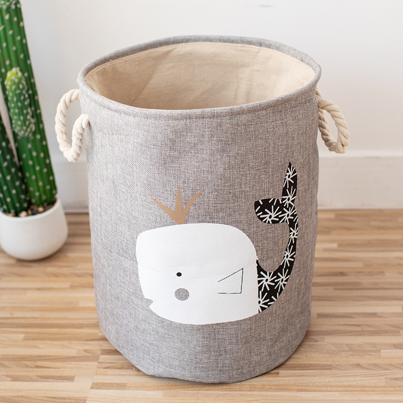儿童玩具收纳桶布艺储物箱大号玩具衣服收纳筐家用脏衣篮整理箱