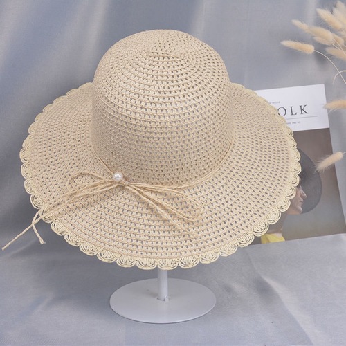 Child summer hat, foldable sun hat for women, women's sun hat, beach leisure vacation beach hat, large brim sun protective hat