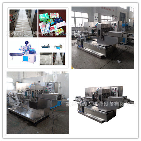 110片1包装的湿纸巾机械设备，飞机上用的湿巾纸折叠机，湿巾机