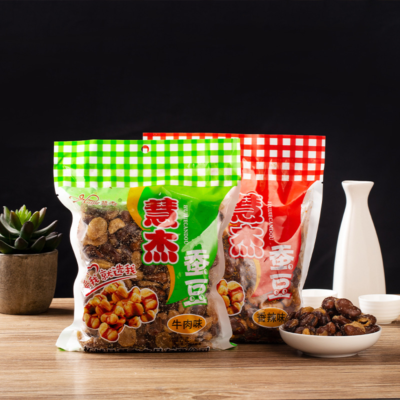 Manufactor Selling bulk Spicy Beef Broad bean 500 gram/Dry Fruits Roasting snacks Wholesale agents Orchid beans