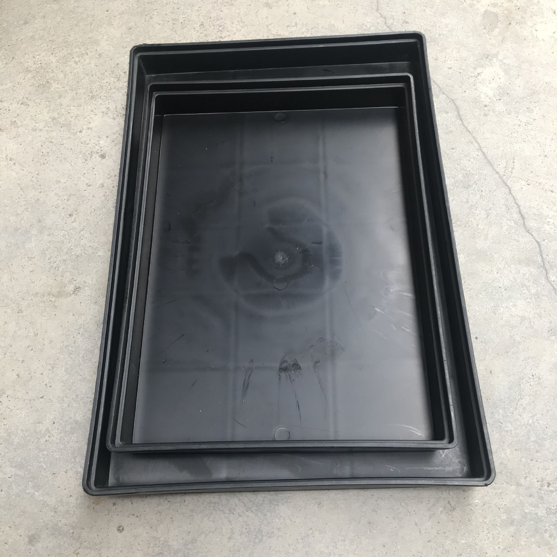 厂家供应宝安塑料茶盘 静电胶盘电子五金方盘塑料盘