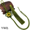 Chrysanthemum knot + tassel [military green]