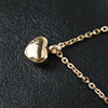 Necklace heart-shaped with letters, metal pendant, hands and feet prints, accessory, Aliexpress